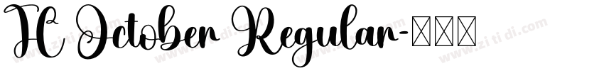 TC October Regular字体转换